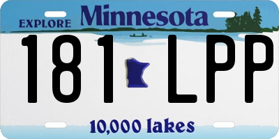 MN license plate 181LPP