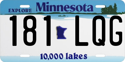 MN license plate 181LQG