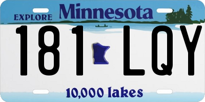 MN license plate 181LQY