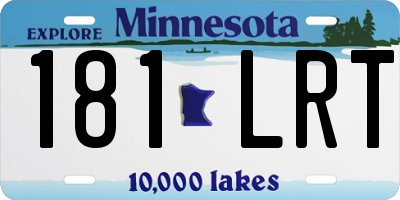 MN license plate 181LRT