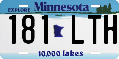 MN license plate 181LTH