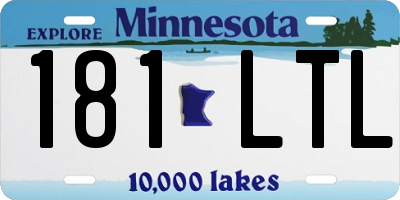 MN license plate 181LTL