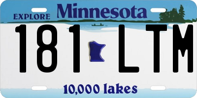MN license plate 181LTM
