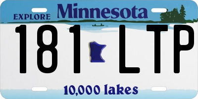 MN license plate 181LTP