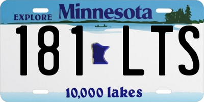 MN license plate 181LTS