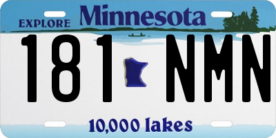 MN license plate 181NMN