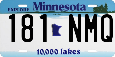 MN license plate 181NMQ