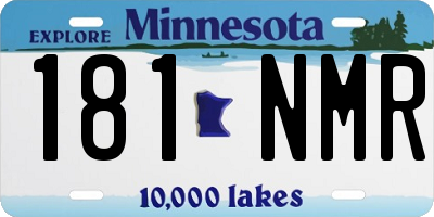 MN license plate 181NMR