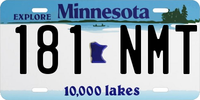 MN license plate 181NMT