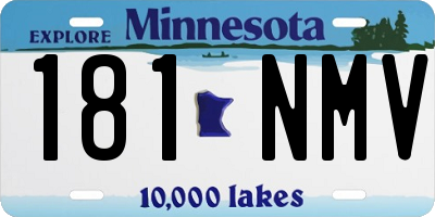 MN license plate 181NMV