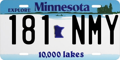 MN license plate 181NMY