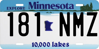 MN license plate 181NMZ