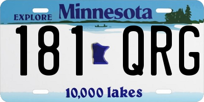 MN license plate 181QRG