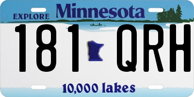 MN license plate 181QRH