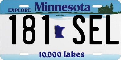 MN license plate 181SEL