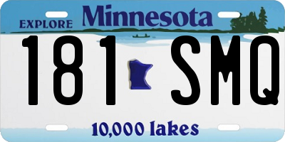 MN license plate 181SMQ