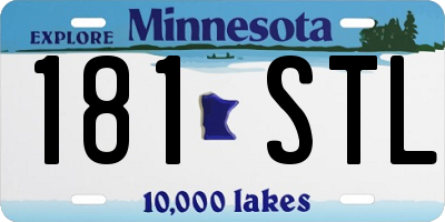MN license plate 181STL