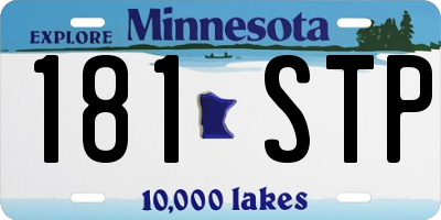 MN license plate 181STP