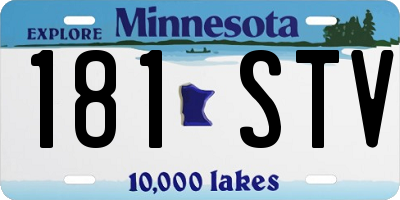 MN license plate 181STV