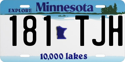 MN license plate 181TJH