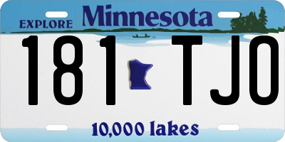 MN license plate 181TJO