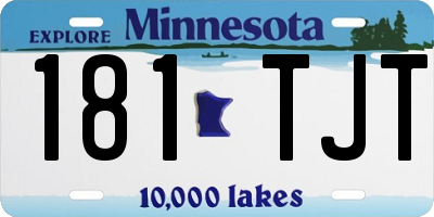 MN license plate 181TJT