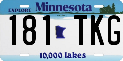 MN license plate 181TKG