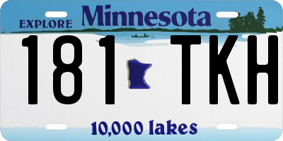 MN license plate 181TKH