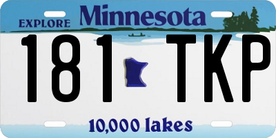 MN license plate 181TKP