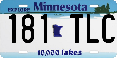 MN license plate 181TLC