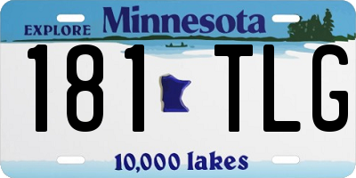 MN license plate 181TLG