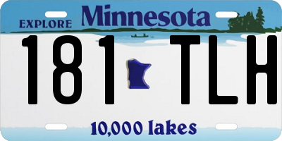 MN license plate 181TLH
