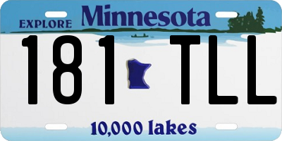MN license plate 181TLL