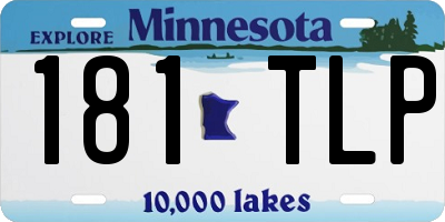 MN license plate 181TLP