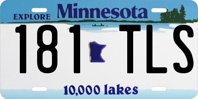 MN license plate 181TLS
