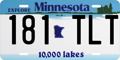 MN license plate 181TLT