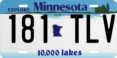 MN license plate 181TLV