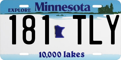 MN license plate 181TLY