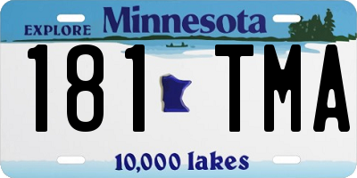 MN license plate 181TMA