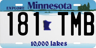 MN license plate 181TMB