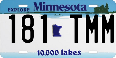 MN license plate 181TMM