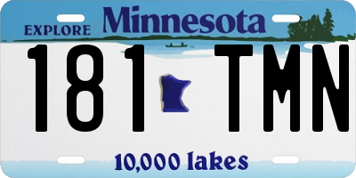 MN license plate 181TMN