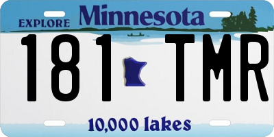 MN license plate 181TMR
