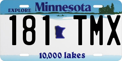 MN license plate 181TMX