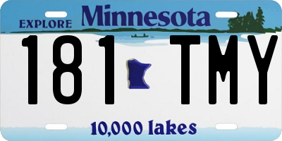 MN license plate 181TMY