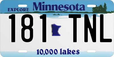 MN license plate 181TNL
