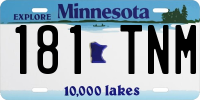 MN license plate 181TNM