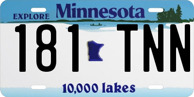 MN license plate 181TNN