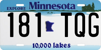 MN license plate 181TQG