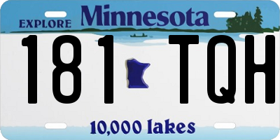 MN license plate 181TQH